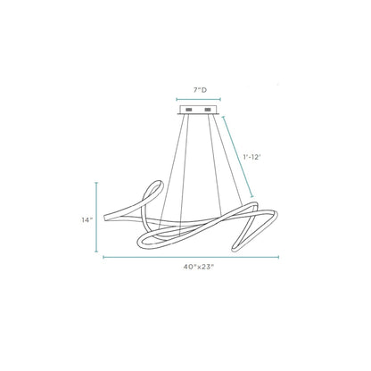 Moscow LED Chandelier White
