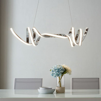 Munich LED Horizontal Chandelier Chrome