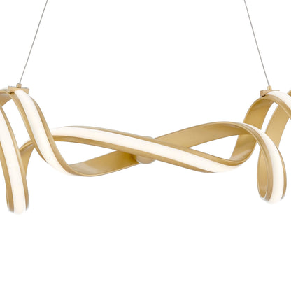 Munich LED Horizontal Chandelier Gold