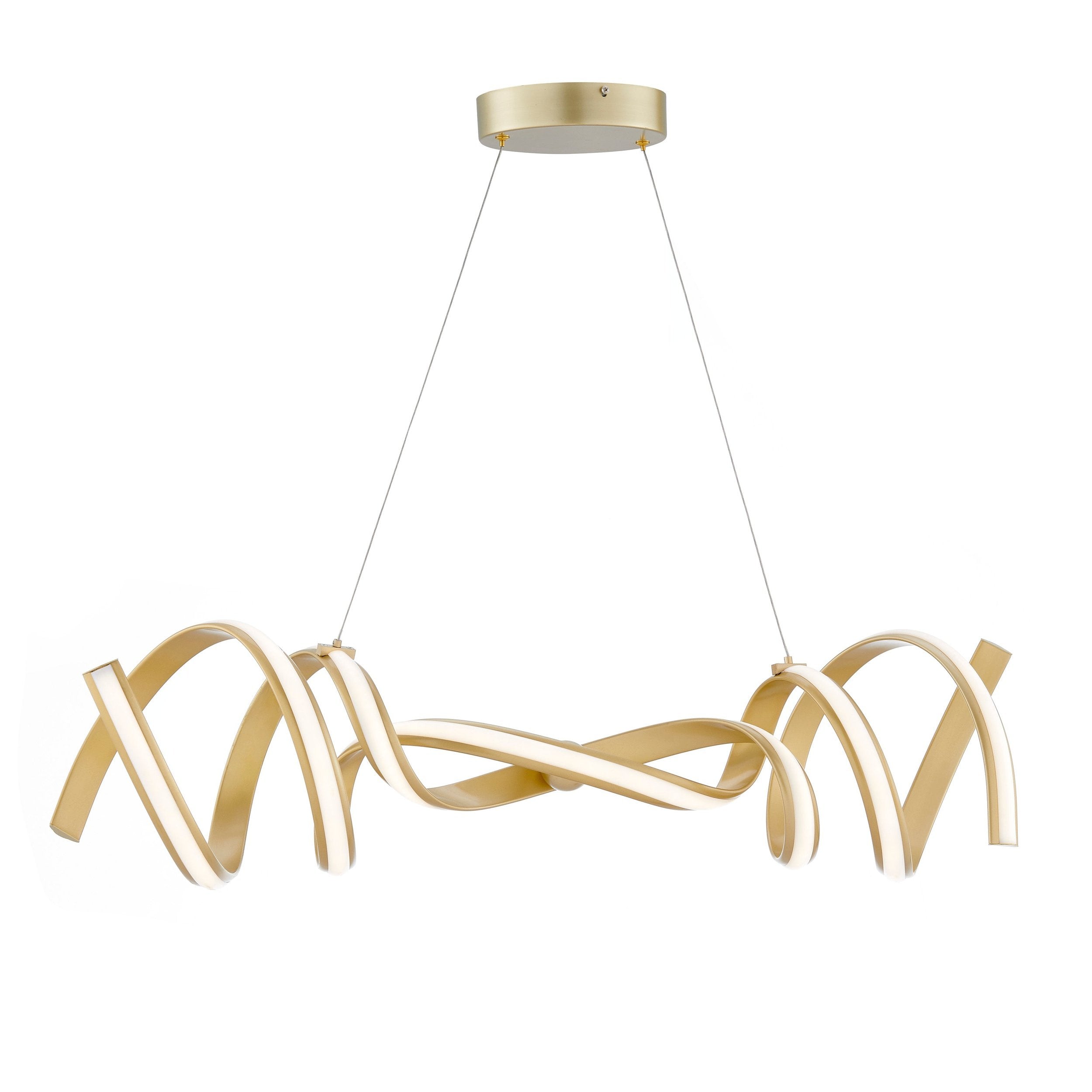 Munich LED Horizontal Chandelier Gold