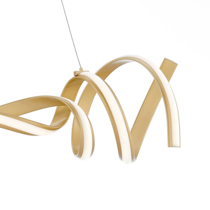 Munich LED Horizontal Chandelier Gold