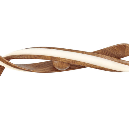 Munich LED Horizontal Chandelier Wood