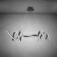 Munich LED Horizontal Chandelier Black