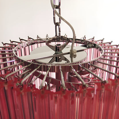 Spiral Prism Glass Chandelier 15.7"
