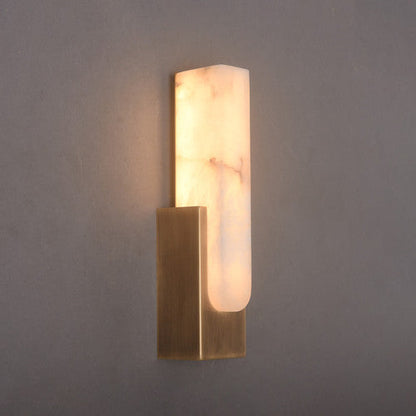 Nimbus Alabaster Brass Wall Sconce