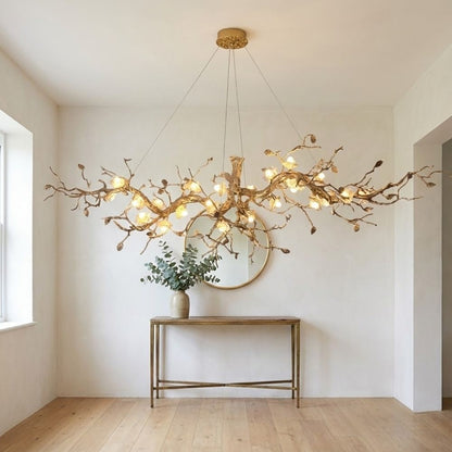 Mona Crystal Flower Branch Chandelier 47.2"-126"