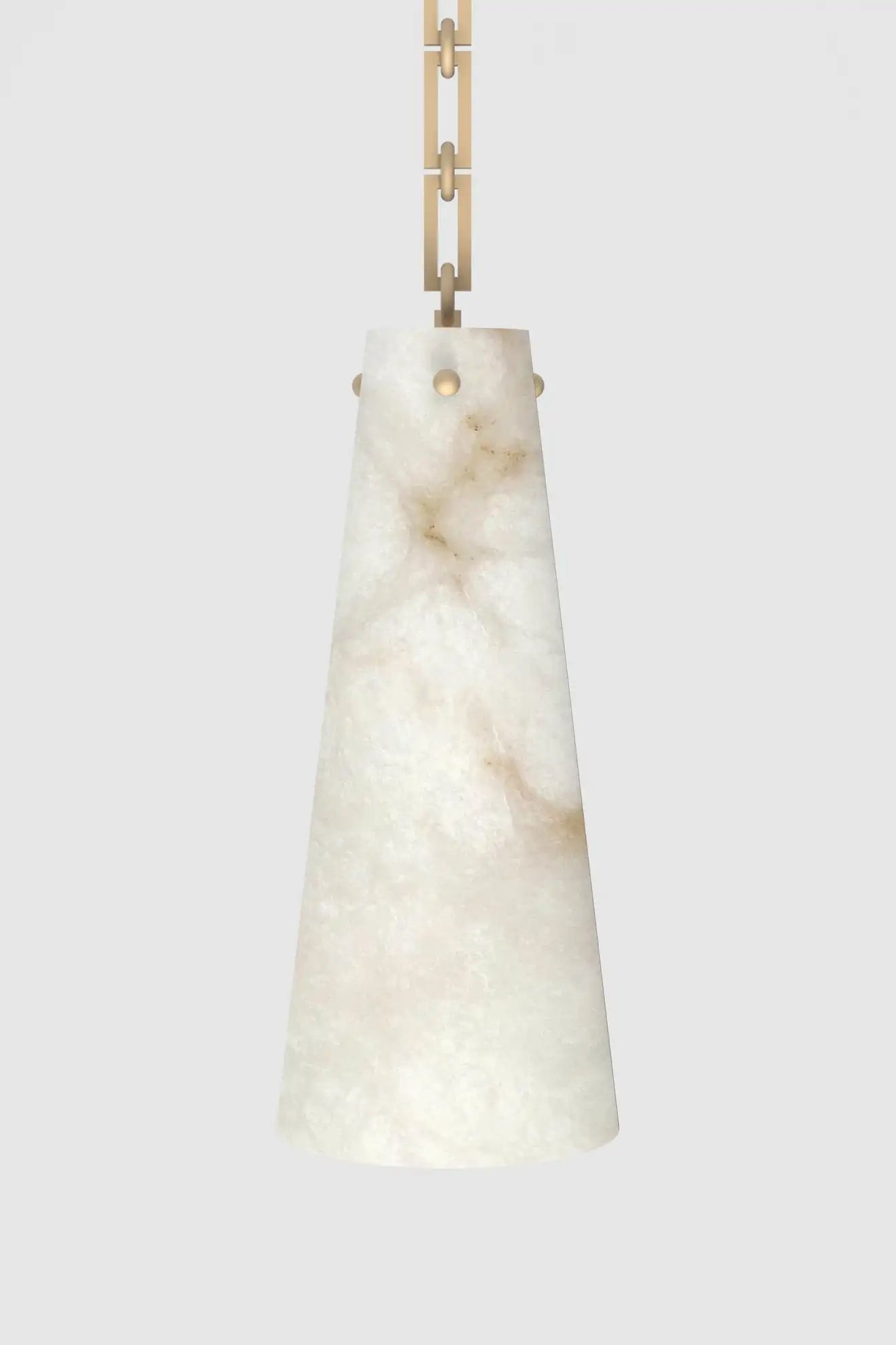 Contemporary Casey Chandelier in Alabaster, 7-Light Vintage Alabaster Pendant Cluster