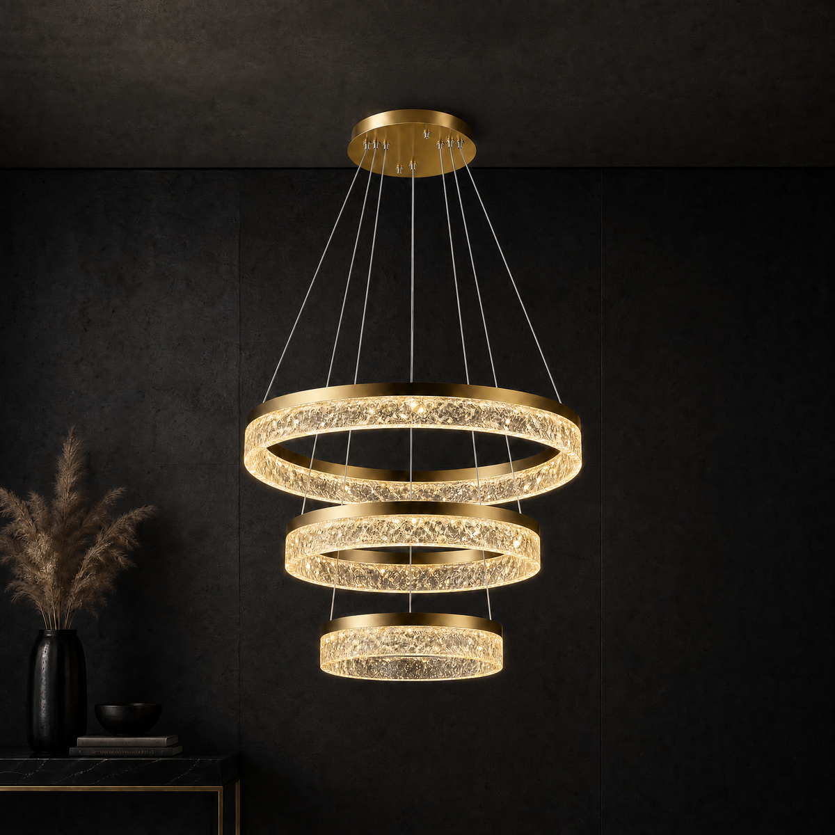 Ocean Star Modern Sculptural Ring Chandelier