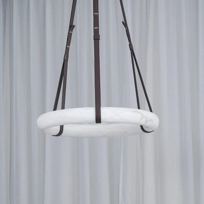 Modern Round Alabaster Chandelier for Living Room/Bedroom