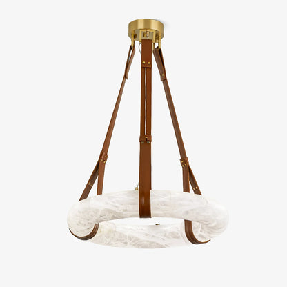 Modern Round Alabaster Chandelier for Living Room/Bedroom