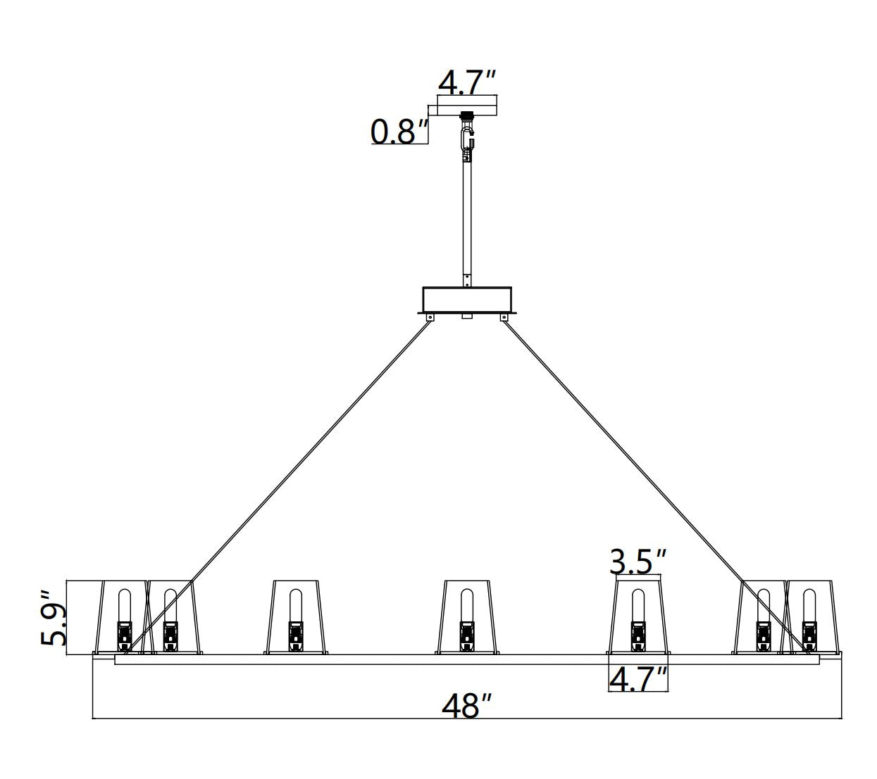 Brilliax Series Round Glass Chandelier