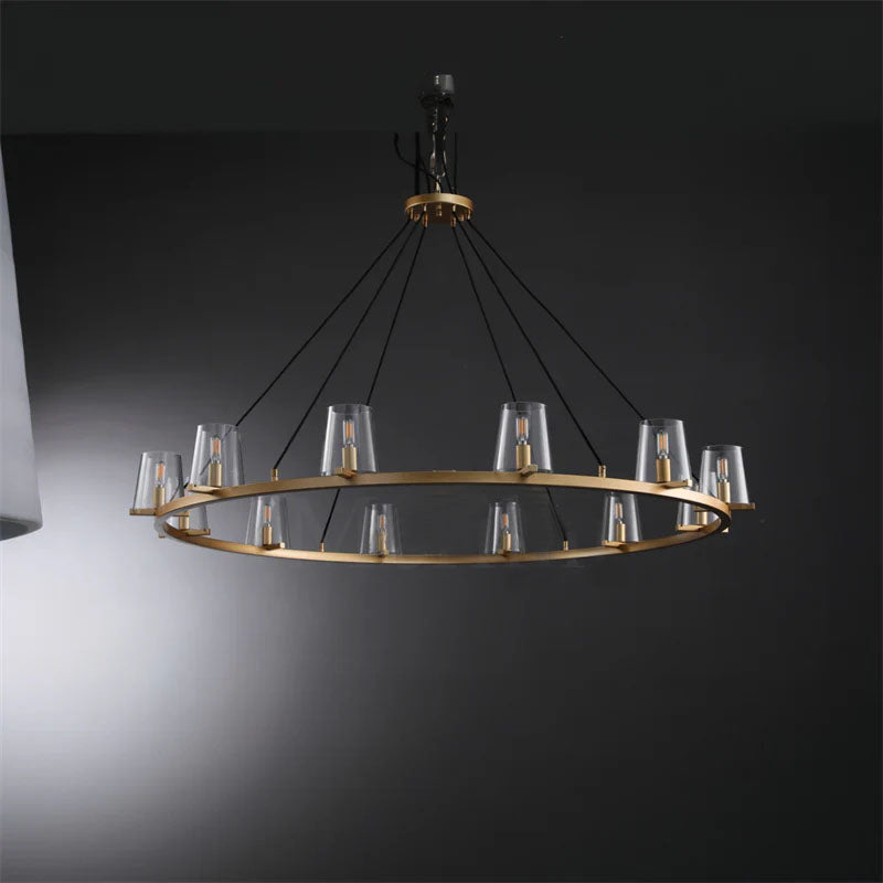 Brilliax Series Round Glass Chandelier