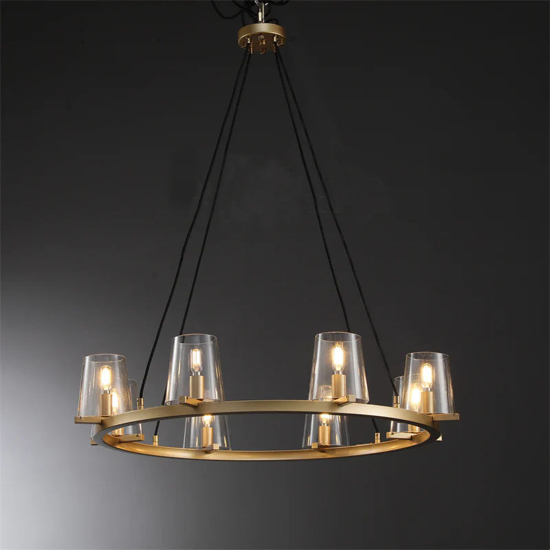 Brilliax Series Round Glass Chandelier