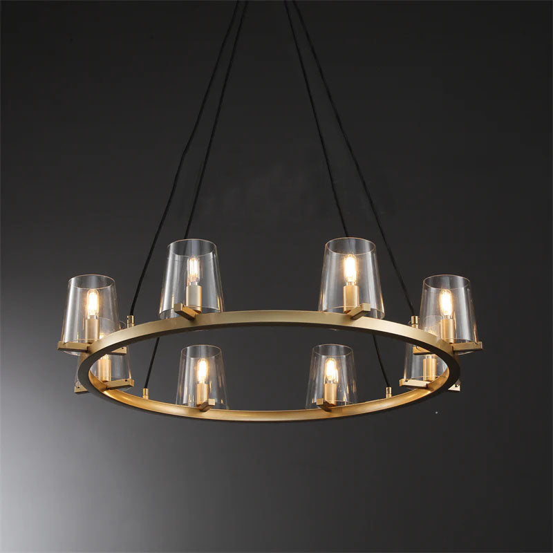 Brilliax Series Round Glass Chandelier