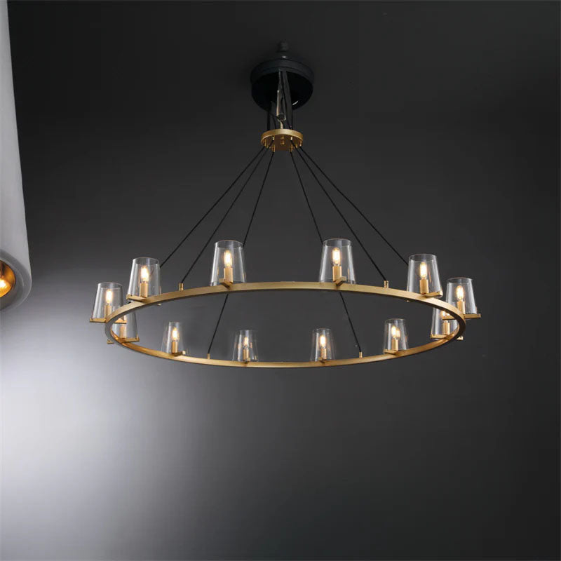 Brilliax Series Round Glass Chandelier