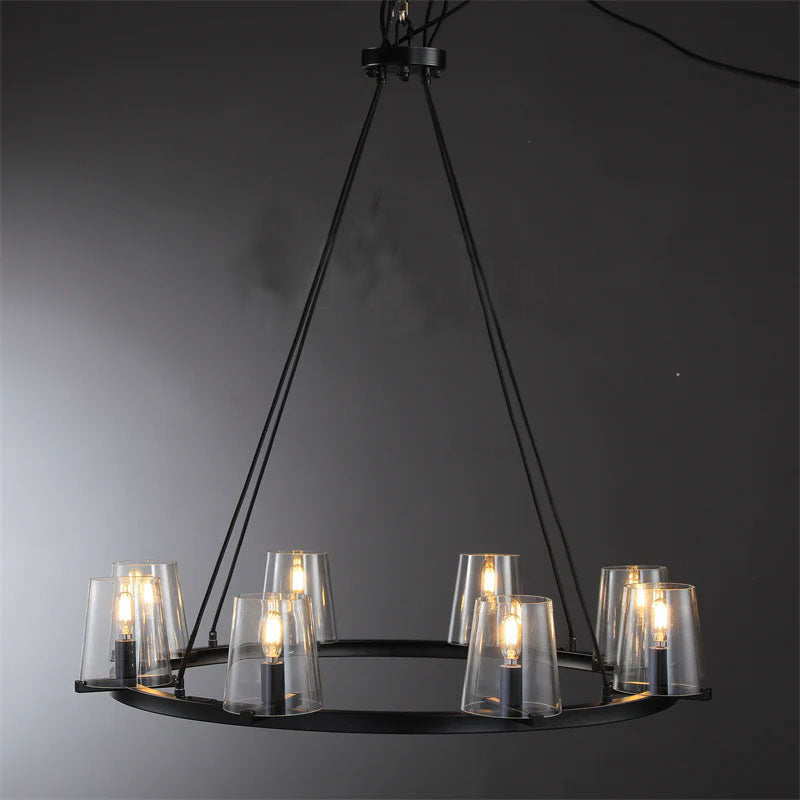 Brilliax Series Round Glass Chandelier