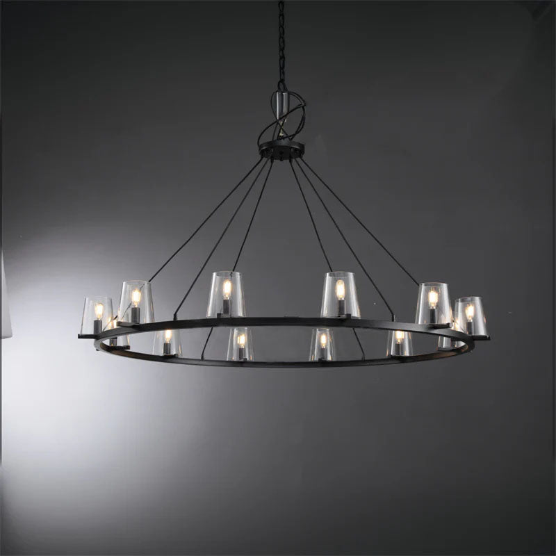 Brilliax Series Round Glass Chandelier