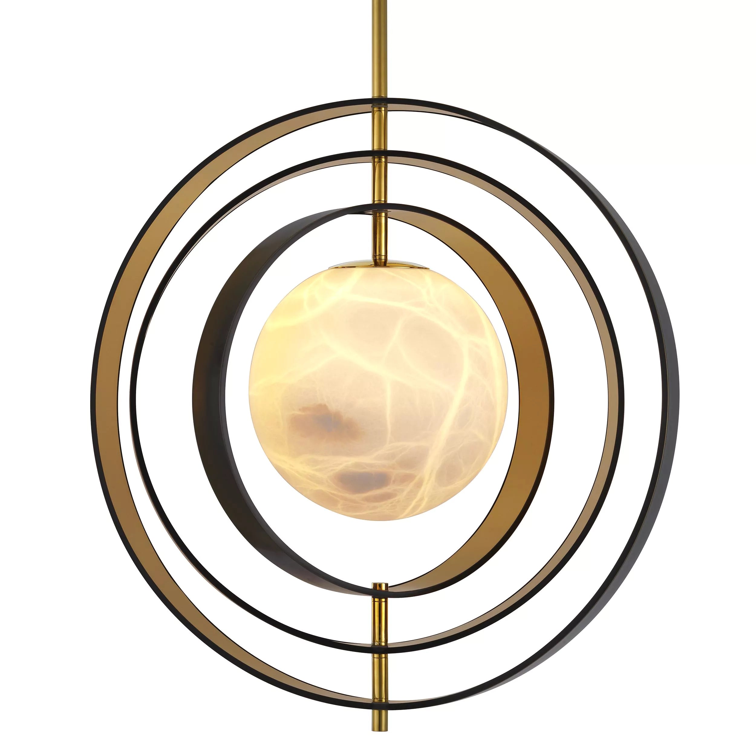 Pearl Modern Chandelier - (Bronze Highlight Finish | Gold Finish | Alabaster)