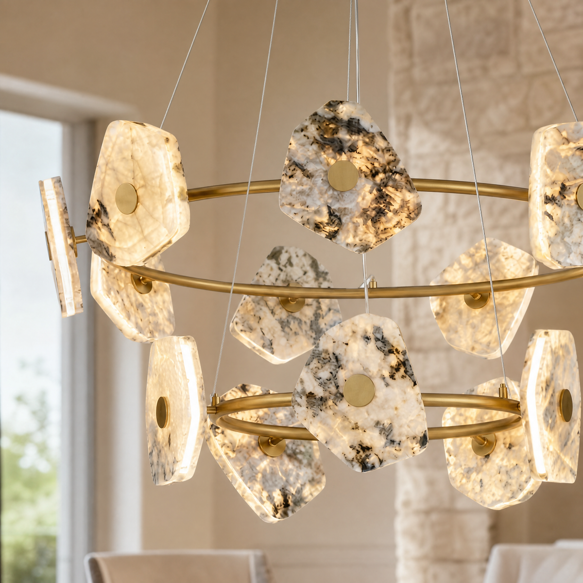 Petra Chandelier Modern Dining Room 39.4" D