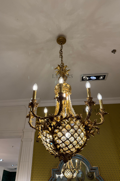 Baroque Pineapple-inspired Crystal Chandelier