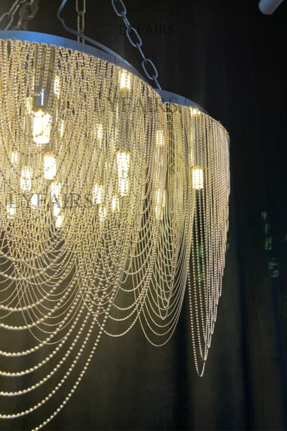 Post-Modern Art Flower Multi-tier Stainless Steel Pendant Chandelier for Living/Dining Room/Bedroom