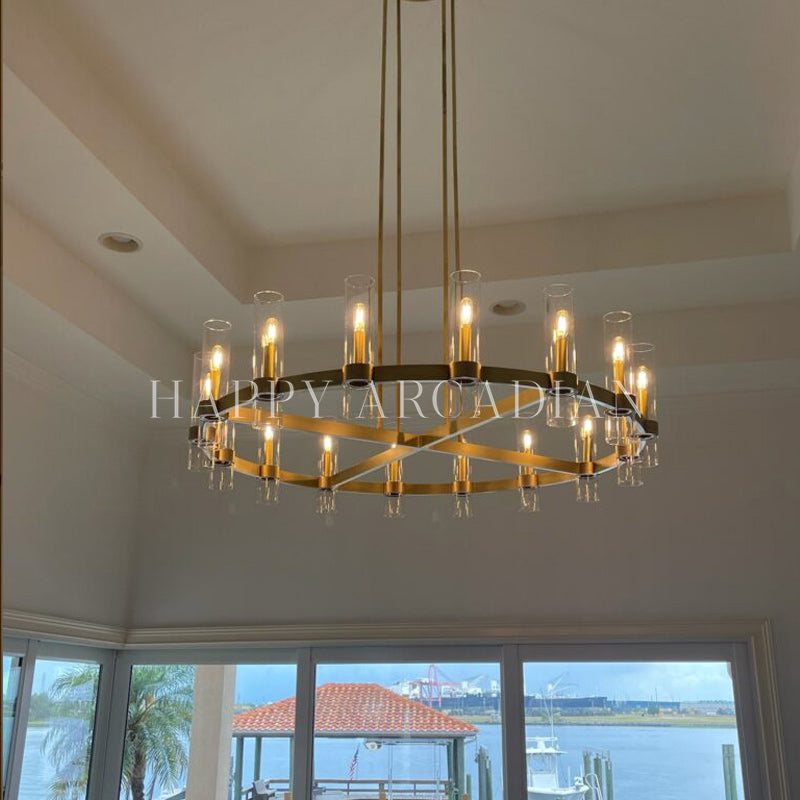 HA Rebecca Round Chandelier 48″, 16-Lights
