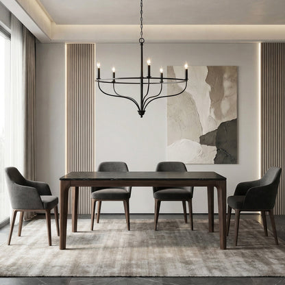 Rubelle Rattan Chandelier