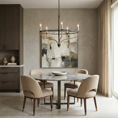 Rubelle Rattan Chandelier