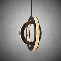 Rosario Bronze Luxury Rock Crystal Pendant Lighting