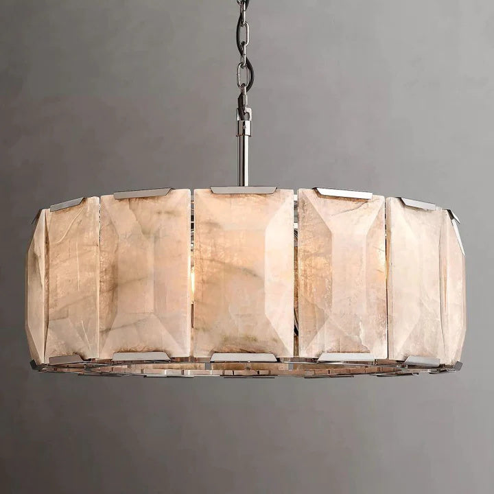 Halloway Calcite Round Chandelier