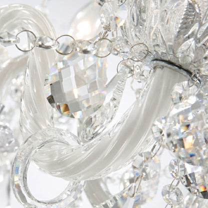 Rustic Antique European Candle Crystal Chandelier Popular Farmhouse Ceiling Light Fixture For Living Room