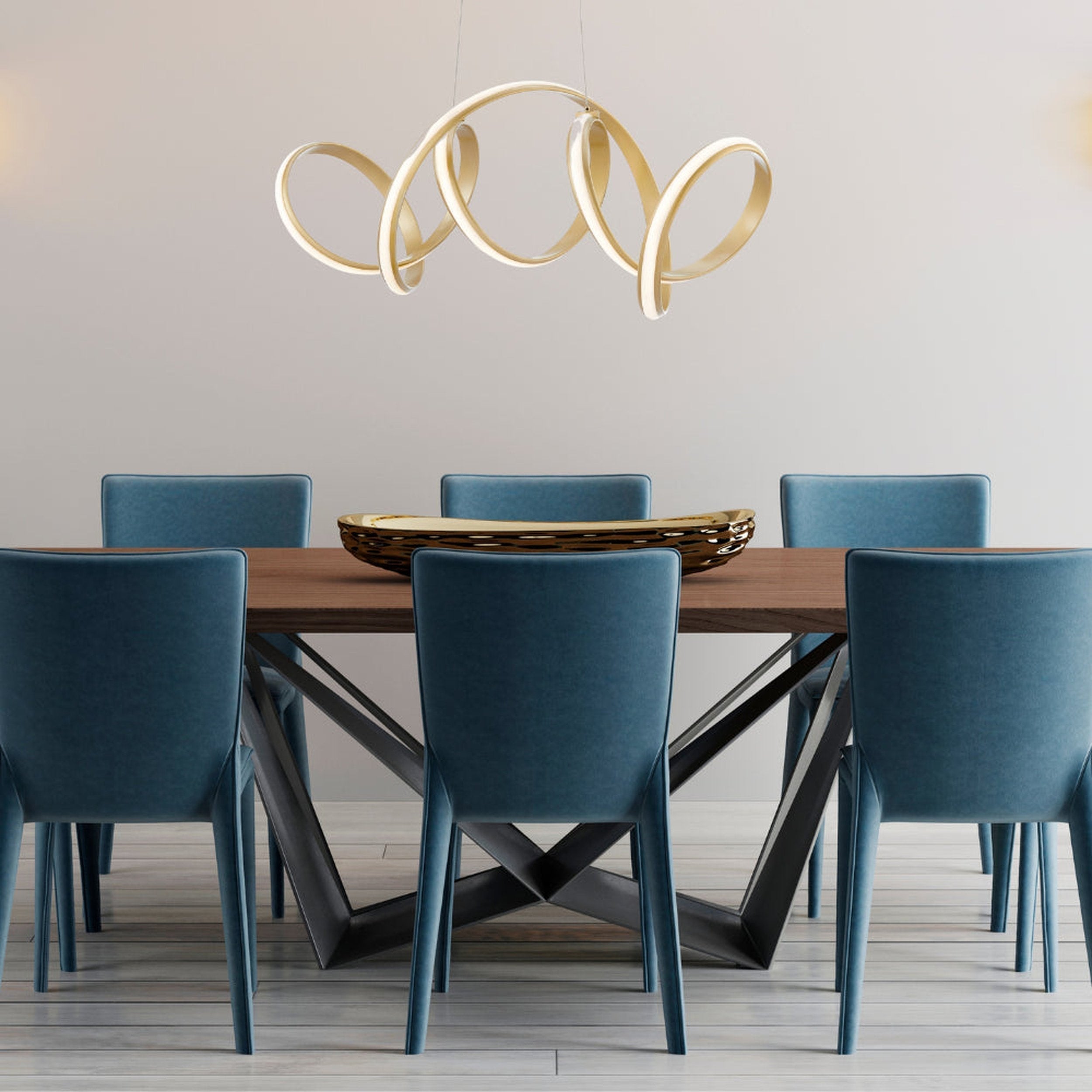 Seville LED Chandelier Gold