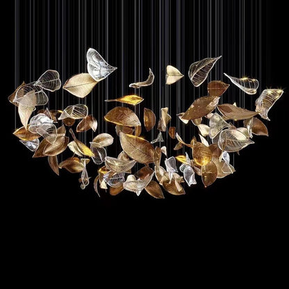 Shake Leaves Chandelier 31.8" 39.4" 47.2"