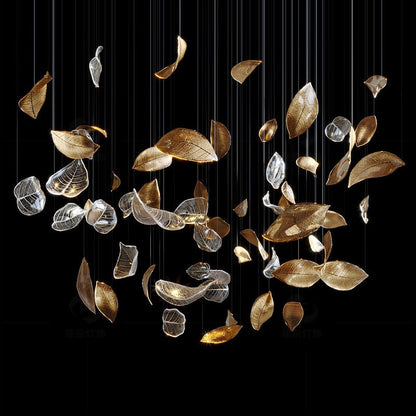 Shake Leaves Chandelier 31.8" 39.4" 47.2"