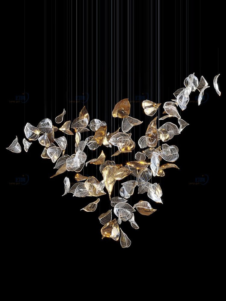 Shake Leaves Chandelier 31.8" 39.4" 47.2"