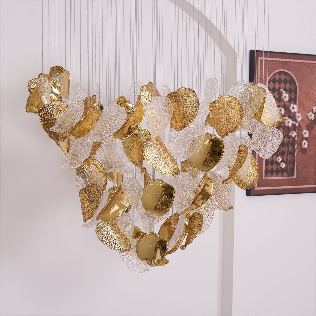 Shake Leaves Chandelier 31.8" 39.4" 47.2"