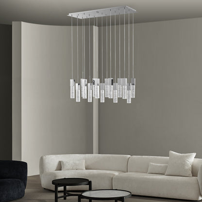 Short Crystal Sparkling Night Chandelier 15 Light