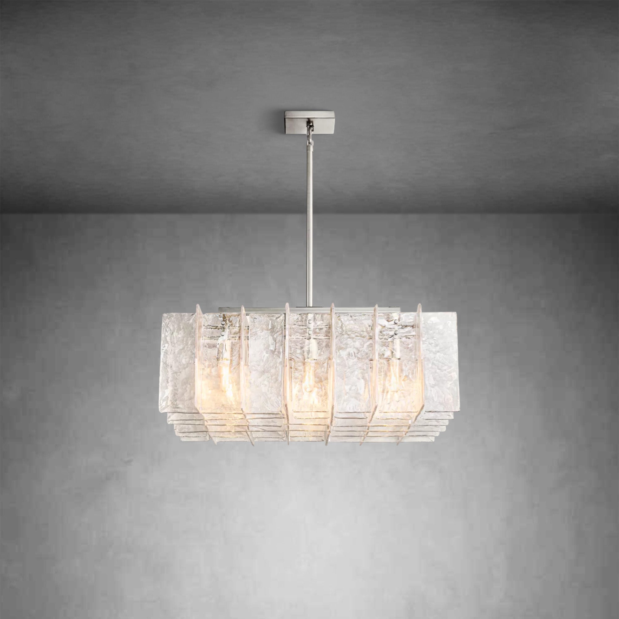 HA Lattice Square Chandelier 36"