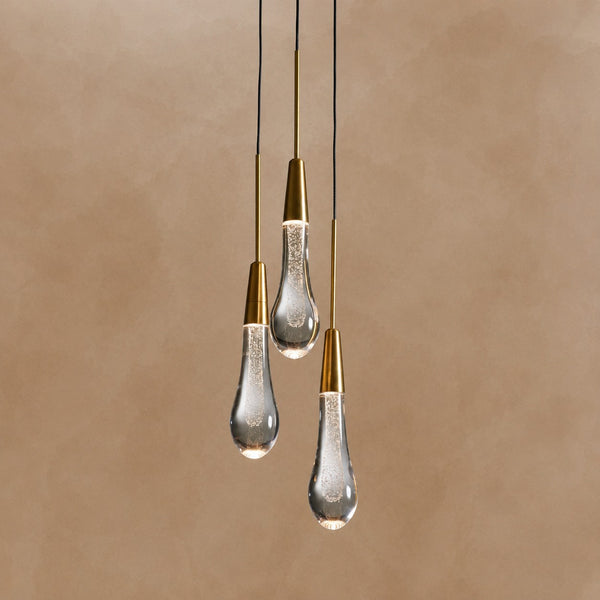 Soltaire Modern 3 Light Round Chandelier Lighting