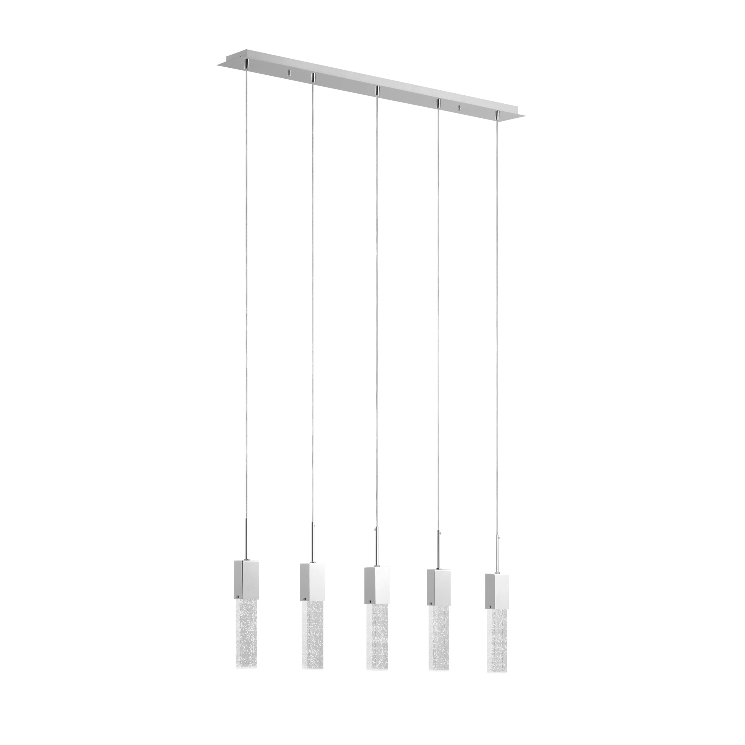 Sparkling Night Adjustable Crystal Chandelier 5 Light