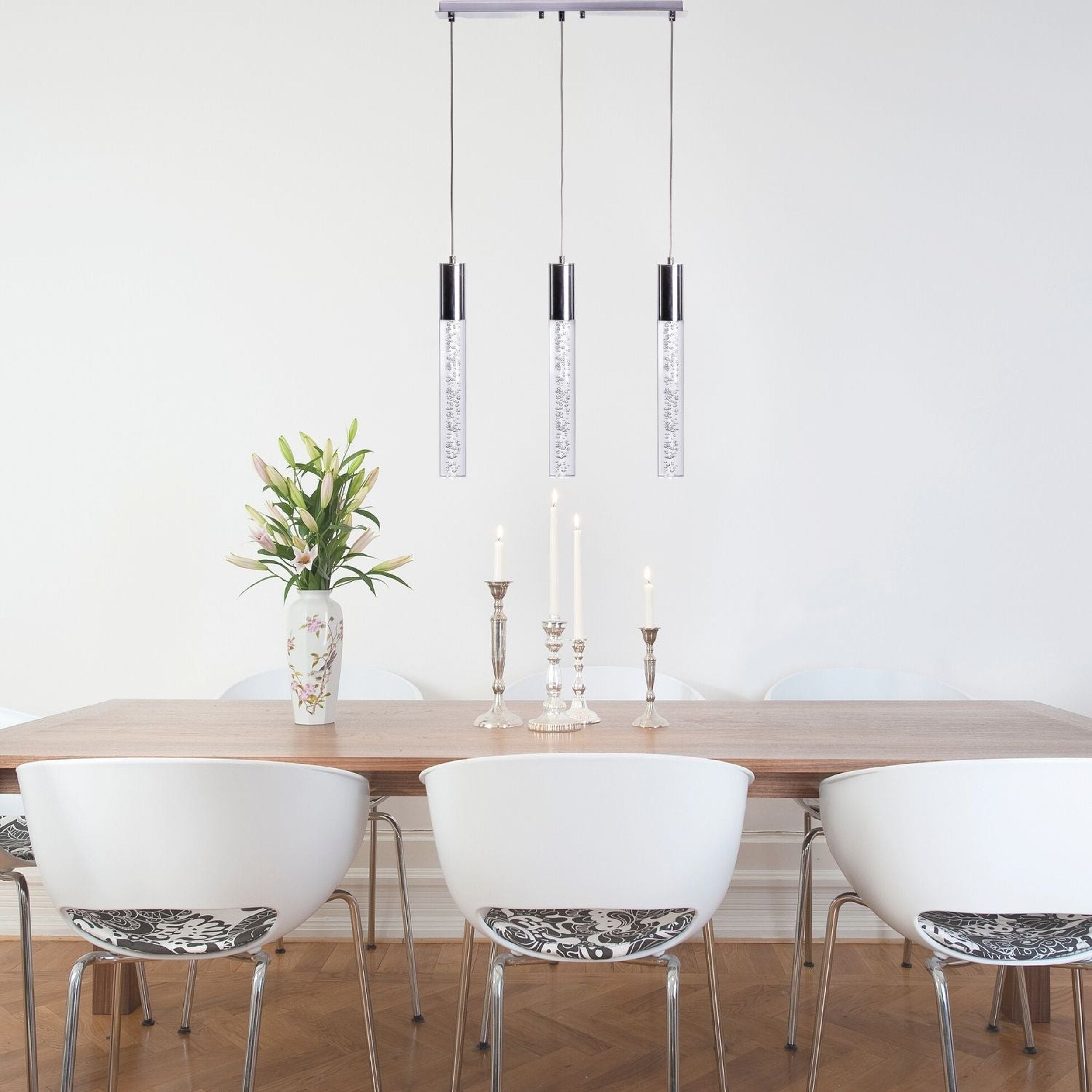 Sparkling Night Cylinder Chandelier 3 Light