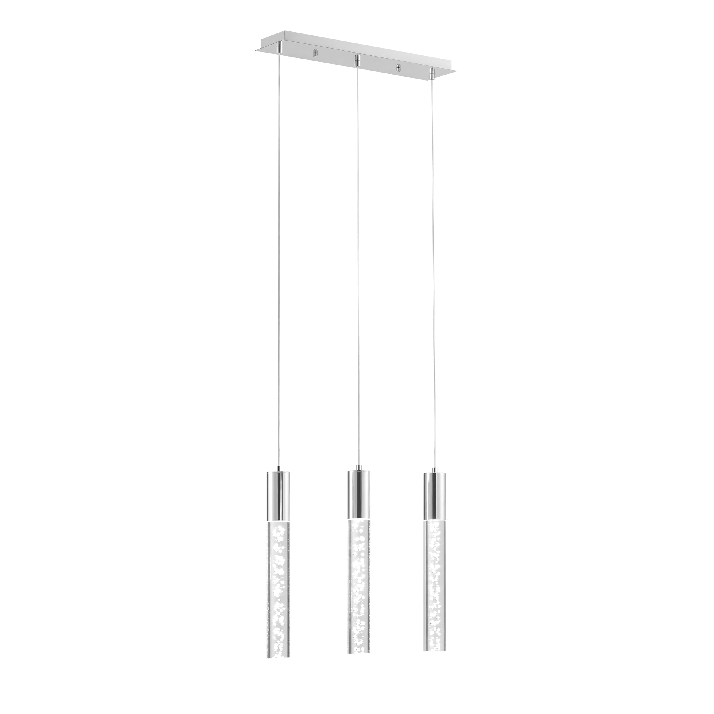 Sparkling Night Cylinder Chandelier 3 Light