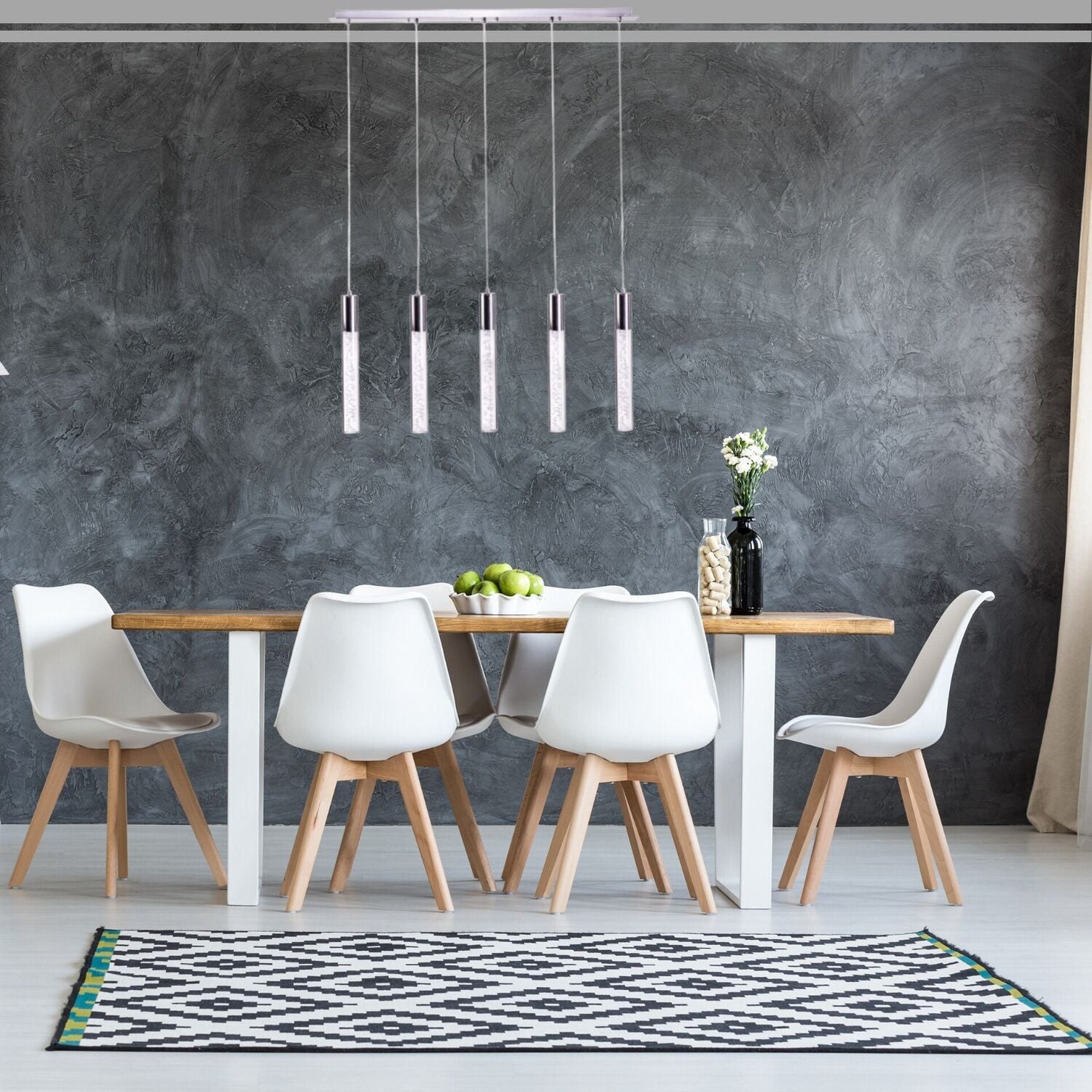 Sparkling Night Cylinder Chandelier 5 Light