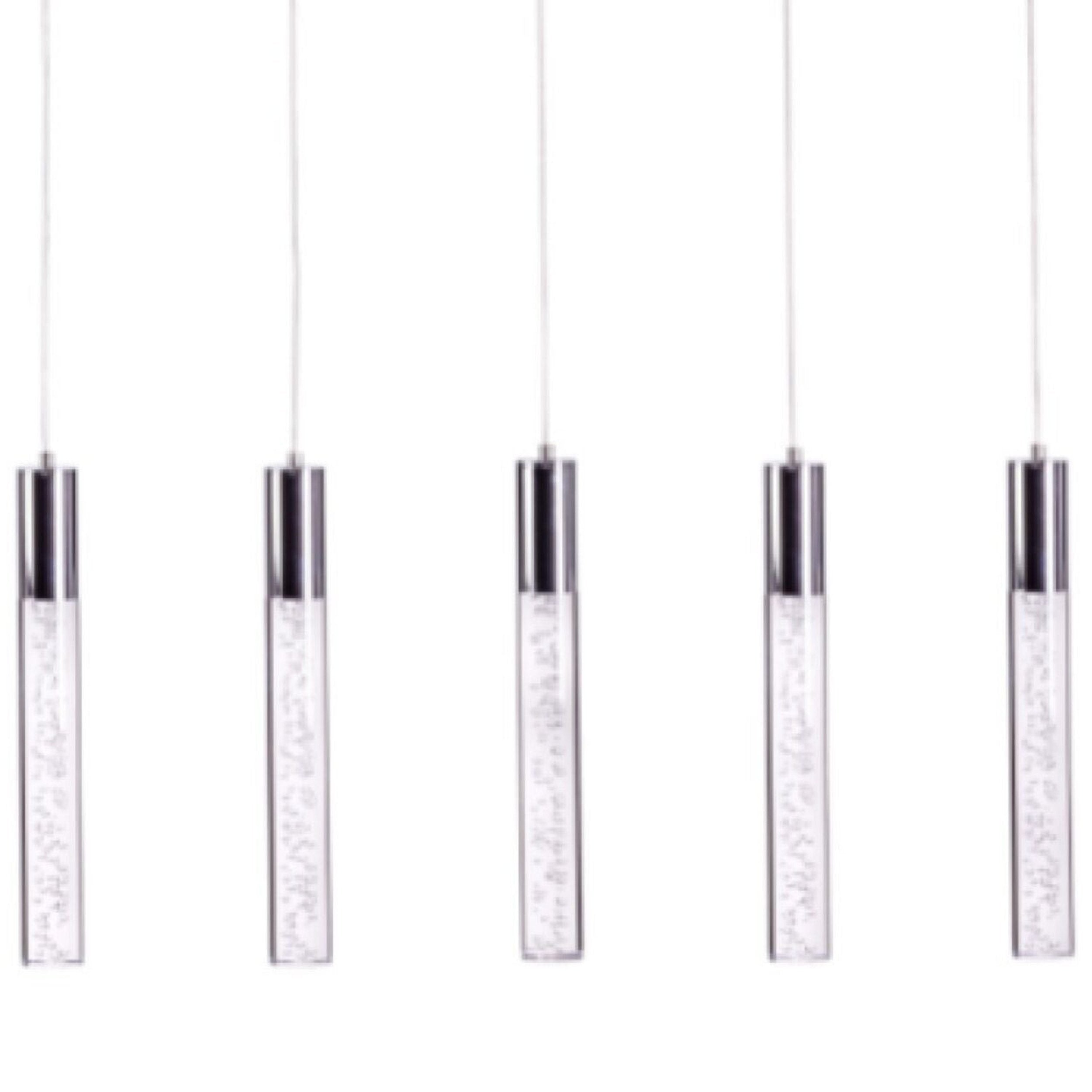 Sparkling Night Cylinder Chandelier 5 Light