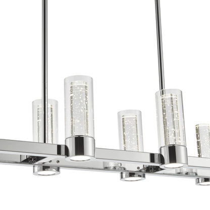 Sparkling Night LED Rectangular Chandelier 8 Lights