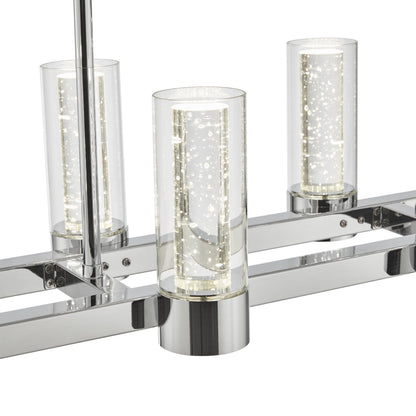 Sparkling Night LED Rectangular Chandelier 8 Lights