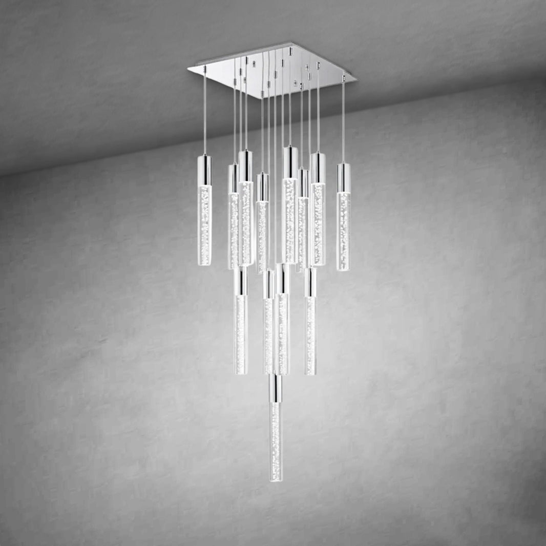 Sparkling Night Cylinder Chandelier 13 Light