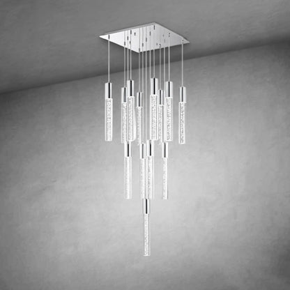 Sparkling Night Cylinder Chandelier 13 Light
