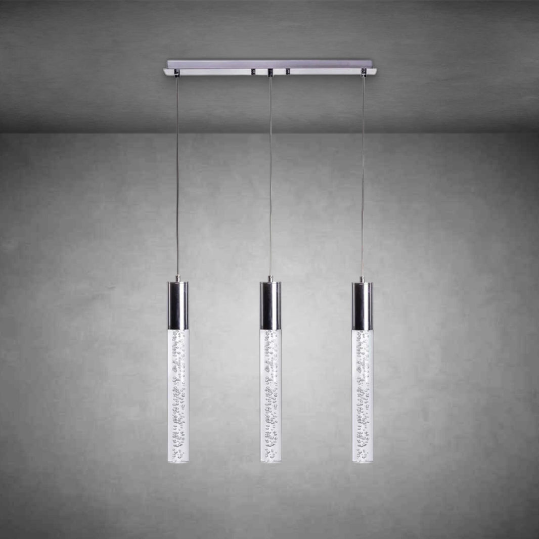 Sparkling Night Cylinder Chandelier 3 Light