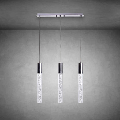 Sparkling Night Cylinder Chandelier 3 Light